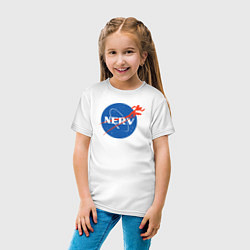 Футболка хлопковая детская Nerv, цвет: белый — фото 2
