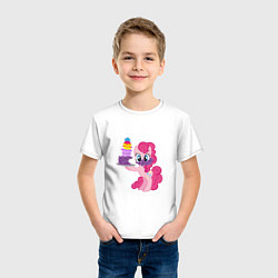 Футболка хлопковая детская My Little Pony Pinkie Pie, цвет: белый — фото 2