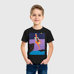 Футболка хлопковая детская Картина 1, Ческидов, цвет: черный — фото 2