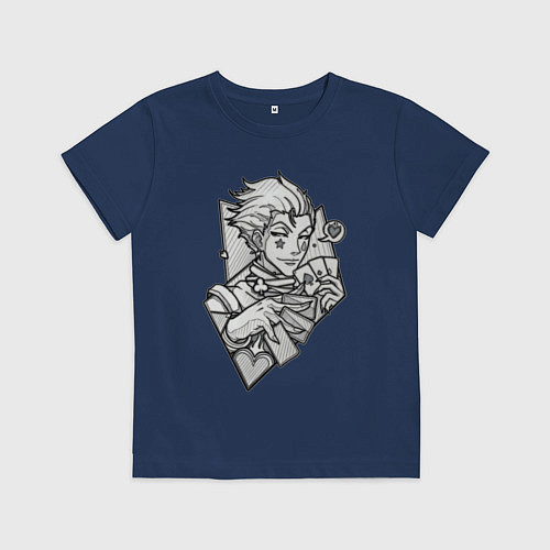 Детская футболка Хисока hunter x хантер 2011 / Тёмно-синий – фото 1