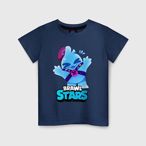 Детская футболка Сквик Squeak Brawl Stars / Тёмно-синий – фото 1