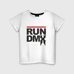 Футболка хлопковая детская RUN DMX, цвет: белый