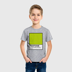Футболка хлопковая детская Shrek: Pantone Color, цвет: меланж — фото 2