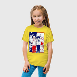 Футболка хлопковая детская Мидория и Бакуго фанфик, цвет: желтый — фото 2