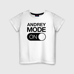 Футболка хлопковая детская Andrey Mode On, цвет: белый