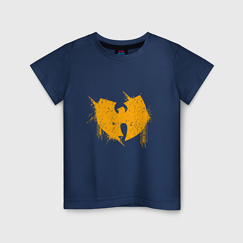 Детская футболка Wu-Tang Yellow / Тёмно-синий – фото 1