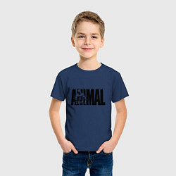 Футболка хлопковая детская ANIMAL ЭНИМАЛ, цвет: тёмно-синий — фото 2