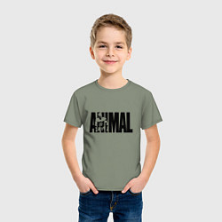 Футболка хлопковая детская ANIMAL ЭНИМАЛ, цвет: авокадо — фото 2