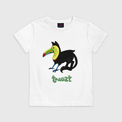 Футболка хлопковая детская Toucat, цвет: белый