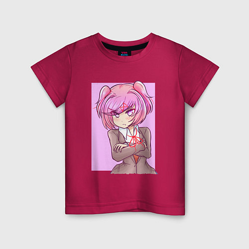 Детская футболка Angry Natsuki / Маджента – фото 1