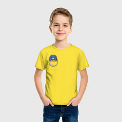 Футболка хлопковая детская Blind Isaac, цвет: желтый — фото 2