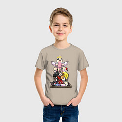 Футболка хлопковая детская THE BINDING OF ISAAC, цвет: миндальный — фото 2