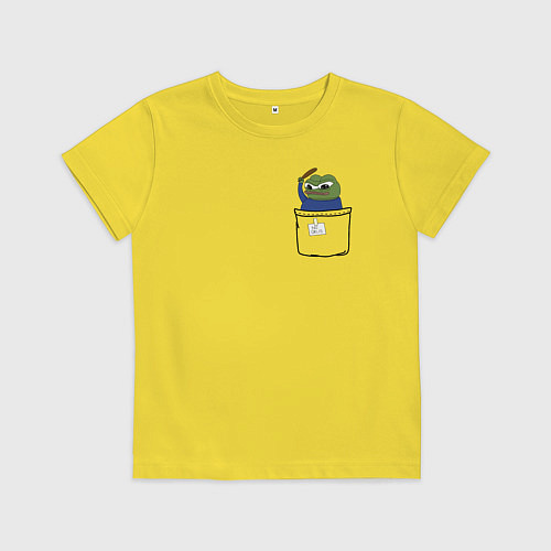Детская футболка Pepe simp / Желтый – фото 1