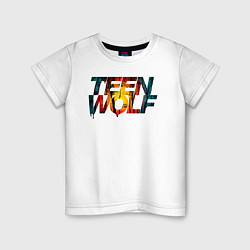 Футболка хлопковая детская Teen Wolf, цвет: белый