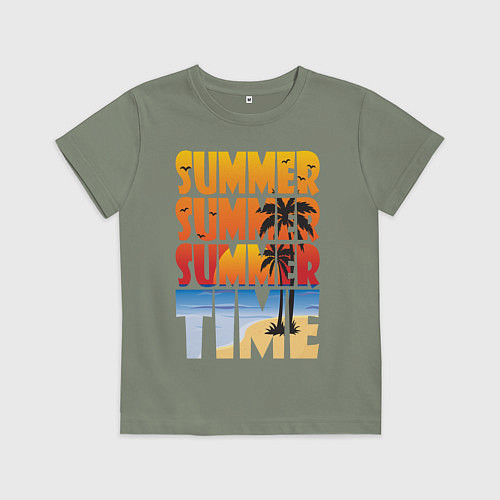 Детская футболка SUMMER TIME / Авокадо – фото 1