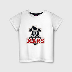 Футболка хлопковая детская Mars, цвет: белый