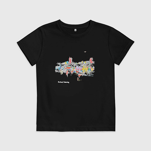 Детская футболка Ночной полёт / Черный – фото 1