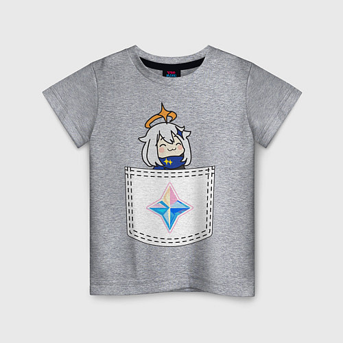 Детская футболка Pocket Paimon / Меланж – фото 1