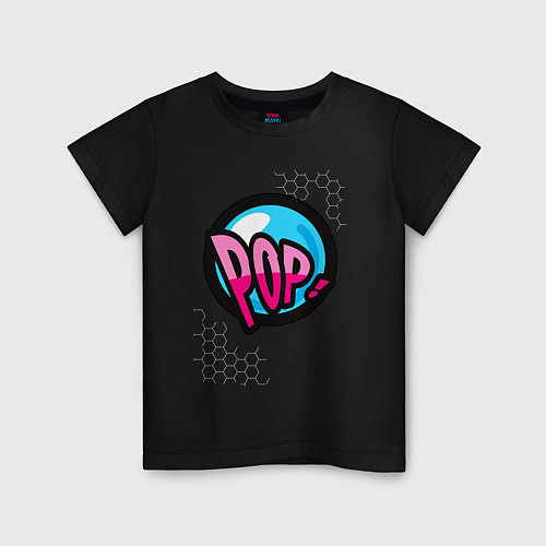 Детская футболка Pop It Simple Dimple - Hexagon / Черный – фото 1
