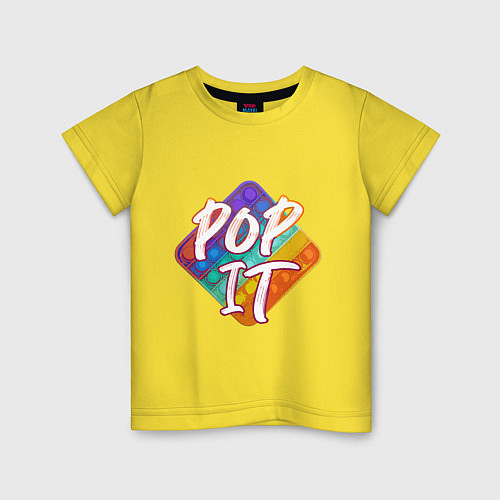 Детская футболка POPit / Желтый – фото 1