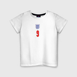 Футболка хлопковая детская Домашняя форма Гарри Кейна цвета белый — фото 1