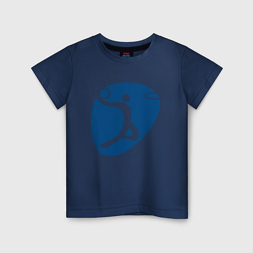 Детская футболка Баскетбольчик / Тёмно-синий – фото 1