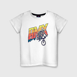 Футболка хлопковая детская BMX, цвет: белый