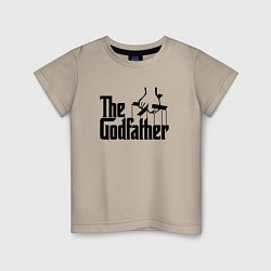 Футболка хлопковая детская The Godfather, цвет: миндальный