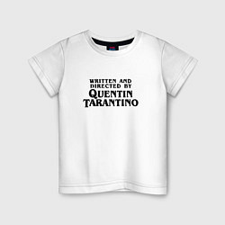 Футболка хлопковая детская Quentin Tarantino, цвет: белый