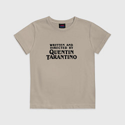 Футболка хлопковая детская Quentin Tarantino, цвет: миндальный