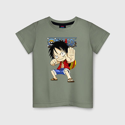 Детская футболка Манки Д Луффи One Piece / Авокадо – фото 1