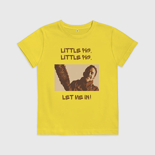 Детская футболка Negan / Желтый – фото 1