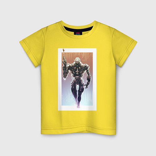 Детская футболка Брутальный Гаррус / Желтый – фото 1