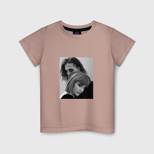 Детская футболка Maneskin / Пыльно-розовый – фото 1