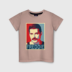 Футболка хлопковая детская Freddie, цвет: пыльно-розовый