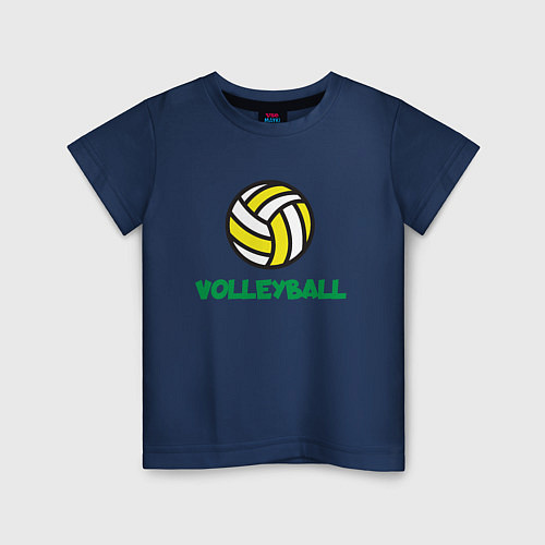 Детская футболка Game Volleyball / Тёмно-синий – фото 1