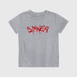 Футболка хлопковая детская FAR CRY 5 SINNER ГРЕШНИК, цвет: меланж