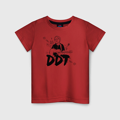 Детская футболка DDT Юрий Шевчук / Красный – фото 1