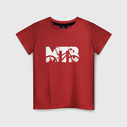 Футболка хлопковая детская МТБ MTB, цвет: красный