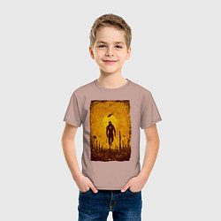 Футболка хлопковая детская FREEMAN HALF-LIFE 2 Z, цвет: пыльно-розовый — фото 2