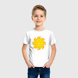 Футболка хлопковая детская Sunny Lion, цвет: белый — фото 2
