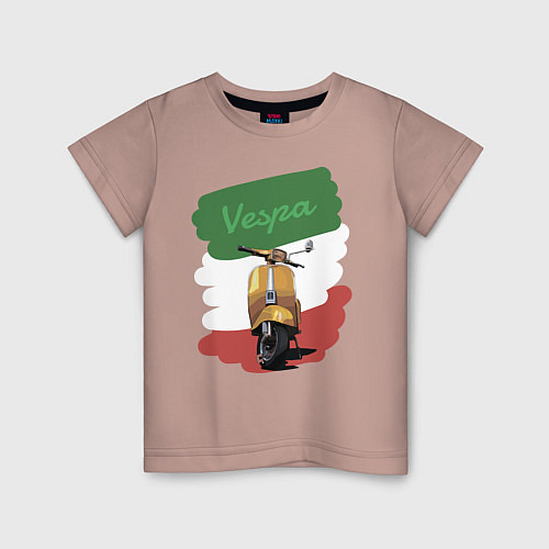 Детская футболка Vespa / Пыльно-розовый – фото 1