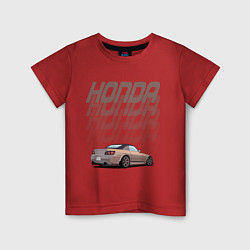 Футболка хлопковая детская Honda S2000, цвет: красный