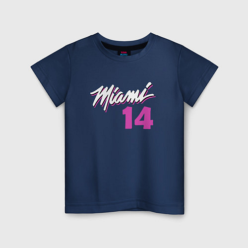 Детская футболка Miami 14 / Тёмно-синий – фото 1