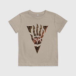 Футболка хлопковая детская Символ Морровинда, цвет: миндальный