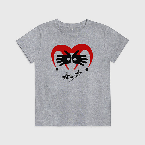 Детская футболка Черная метка - Алиса / Меланж – фото 1