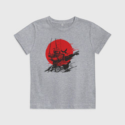 Футболка хлопковая детская Самурай, цвет: меланж