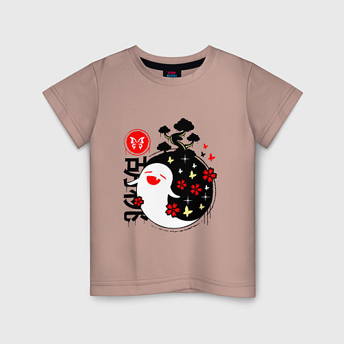Детская футболка ГЕНШИН ИМПАКТ ДУХИ / Пыльно-розовый – фото 1