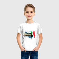 Футболка хлопковая детская Страны Италия Сицилия, цвет: белый — фото 2