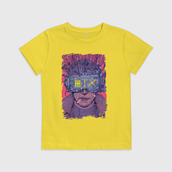 Футболка хлопковая детская CYBERPUNK 2077 КИБЕРПАНК Z, цвет: желтый